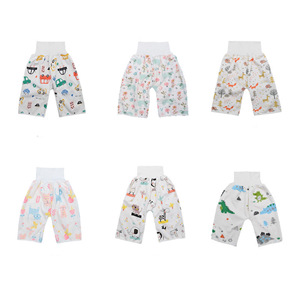 Pantaloncini impermeabili in tessuto comodo per ragazzi e ragazze pantaloni da allenamento per vasino notte gonna da letto per bambini mutandine bagnanti - Product Image 2