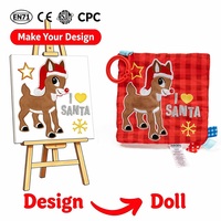 Jouets en peluche personnalisés pour bébé en coton PP doux, non toxiques, respectueux de la peau, cadeau d'anniversaire, doublure en maille, compagnon de sommeil