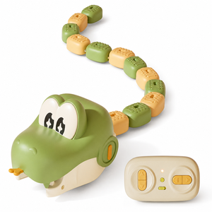 Jouet électrique télécommandé Serpent Gourmand en plastique rampant avec batterie rechargeable pour enfants de 5 à 7 ans, cadeau unisexe - Product Image 2