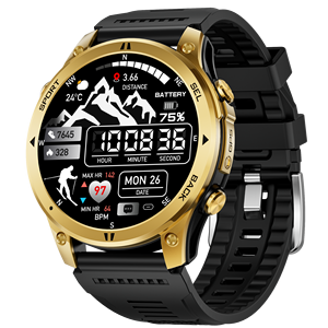 GTH5 Smart GPS Watch for Men and Women Round Sports Watch Waterproof and Flashlight Compass Function - Product Image 1