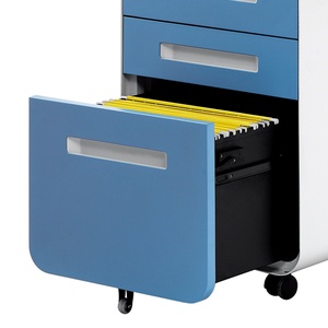 Best Seller Modern Extra Large Three-Drawer Metal Lateral <b>File</b> Cabinet for Office Use School & Hospital Applications - Product Image 2