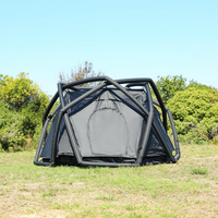 Vente directe d'usine Tente de camping familiale gonflable imperméable en polyester Tente pneumatique pour l'extérieur