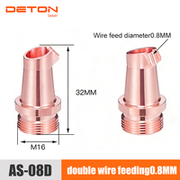 Buse de soudage laser portative M16-AS-08, pointe de torche de soudeuse laser Ultra WeiYe