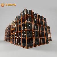 Étagères de stockage pliables et empilables pour pneus de camion, revêtement poudré, pour entrepôt et atelier de pneus