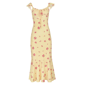 Robe d'été à manches volantées à fleurs, tenue élégante pour les vacances pour femmes - Product Image 6