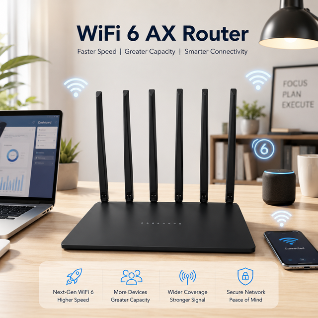 Wifi 6 Router Ax3000 Dual Band Gigabit Wireless Network Router 3000Mbps Openwrt Smart Mesh Router Industrial Home WiFi Router