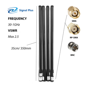 맞춤형 와이드 밴드 로우 VSWR 30MHz-1GHz 유리 섬유 안테나 - Product Image 1