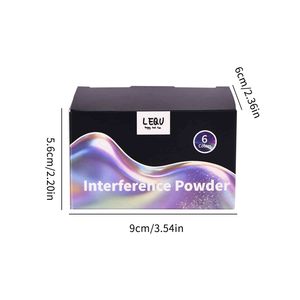 Poudre pigmentée holographique métallique LEQU 6 couleurs pour artisanat en résine DIY et peinture d'ongles - Product Image 3