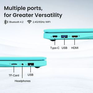 Mini-<span class=keywords><strong>ordinateur</strong></span> portable 10,1 pouces Intel Celeron N4000 8 Go de RAM 128 Go SSD Windows 11 Famille avec écran IPS – Idéal pour les étudiants - Product Image 2