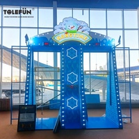 Tolefun CE Machine de jeu de compétition de tir à la cible en métal haut de gamme, thème neige, hiver, attrayante, pour 2 joueurs, divertissement familial