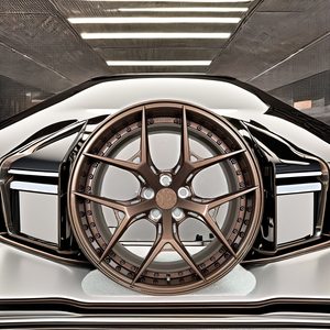 Alliage d'aluminium forgé sur mesure en deux pièces de 18 à 24 pouces XINLAI Universal Fitment Concave Design Chrome Wedge Finish New Car Wheels - Product Image 2
