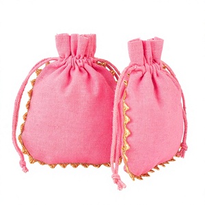 Natural Cotton Drawstring Bags with Custom Logo Option Reusable Eco Pouches for <b>Gifts</b> Cosmetics Travel Jewelry Container - Product Image 4