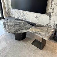 Nordique Unique Desjgn marbre naturel meubles de salon modernes Table en marbre Table d'appoint centrale Table en marbre Onyx
