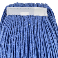 Tête de balai serpillère en coton et polyester durable, haute densité, absorbante, lavable, pour nettoyage industriel et domestique