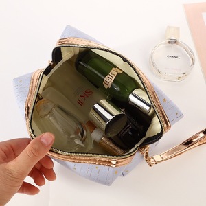 Nuovo stile doratura stelle Make up borse impermeabili Glitter custodia cosmetica grande capacità borse da viaggio con fascia in vita borsa a mano - Product Image 6