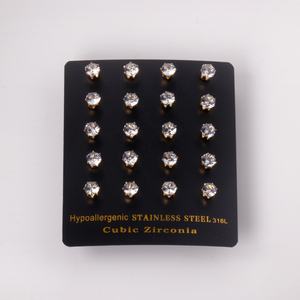 Pendientes de Acero Inoxidable con Diseño de Hélice, Joyería de Moda, Pendientes con Circonita Cúbica, Joyería Hipoalergénica para Mujer - Product Image 2