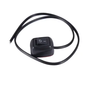 Mini button car modification switch simple button boat type switch 12V10A with wire car adhesive switch