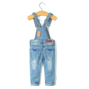 Abbigliamento per bambini di alta qualità tuta Unisex in Denim a figura intera tuta da neonato a gamba dritta per bambini - Product Image 2