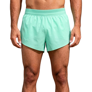 กางเกงขาสั้นออกกำลังกายผู้ชายแบบตาข่าย ระบายอากาศ แห้งเร็ว คุณภาพพรีเมียม พร้อมแถบสะท้อนแสงสำหรับวิ่งกลางคืน - Product Image 1