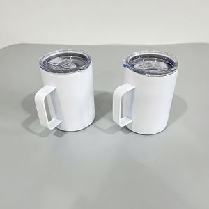 แก้วกาแฟสแตนเลสสตีลสองชั้นสุญญากาศสีขาวเปล่าขนาด 12 ออนซ์ สำหรับการพิมพ์ลายด้วยความร้อนแบบระเหิดสี - Product Image 3