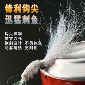 เหยื่อตกปลาปลอมแบบไมโครลูร์ ไบโอนิค ฟลายฮุค สำหรับตกปลาแบส 5 ชิ้น - Product Image 2