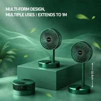 Ventilateur de bureau pliable portable rechargeable USB 2000 mAh, le plus vendu, pour le camping, la maison et le bureau