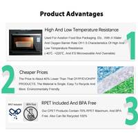Vente en gros de boîtes à lunch jetables à emporter boîte à lunch ronde aviation emballage de four prêt à manger bol CPET