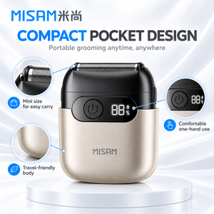 Mini rasoir à lames MS-9703B, rasoir électrique pour homme, portable, compact, sûr, doux, rechargeable, sans fil, pour les voyages - Product Image 3