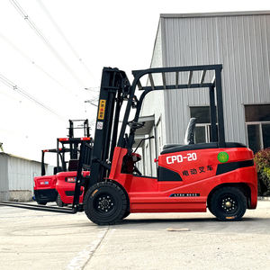 Chianフォークリフト1.5トン2トン3トン高速配送ミニ電気フォークリフトソリッドタイヤバッテリーフォークリフト電気モンタカルガス - Product Image 2