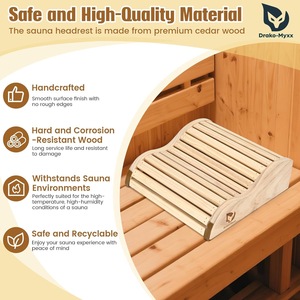 Almohada de Respaldo para Sauna Drako-Myxx, Madera Natural, Diseño Minimalista, Soporte para Baño de Vapor - Product Image 4