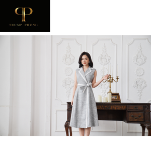 Abrigo de plumón de algodón 100% de alta calidad para mujer, A elegante vestido de línea acampanado, elegante y hermoso estilo informal acolchado de Vietnam - Product Image 1