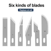 7Pc couteau à découper modèle outil faisant petite sculpture téléphone portable Film Burin stylo polyvalent