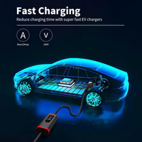 Adaptateur de chargeur EV Eway EW série PC-B2, 3,5 kW, 16 A, type 1, avec câble de 5 m, IP65, écran LCD, charge intelligente pour usage familial