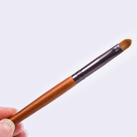 Kuas Concealer Rias Wajah Vegan Sintetis Dongshen Label Pribadi Khusus Dari Hebei Model DS-MKBS0012