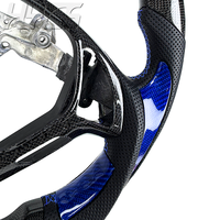 Volant sport en cuir avec LED en fibre de carbone personnalisé, avec poignée latérale en fibre de carbone pour Infiniti G37 G37X G37S G35 EX37