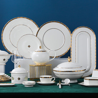 PITO marque grossistes fournisseurs assiette vaisselle ensembles céramique os chine tasse ustensiles de cuisine ensemble porcelaine plat ensemble
