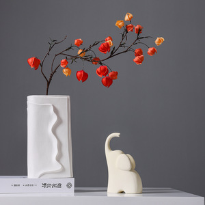 European Vintage Rustic Ceramic <b>Vase</b> With Hydroponic Function Wabi Sabi Style for Living Room Dried Flower Display Decoration - Product Image 3