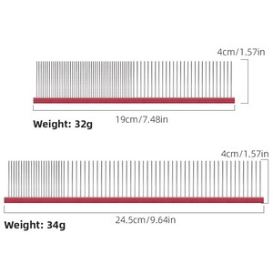 Pettine a Denti Fini per Cani e Gatti, Strumento per la Toelettatura degli Animali Domestici, Rimuove il Pelo Superfluo, Pettine per la Bellezza, Vendita all'Ingrosso - Product Image 5