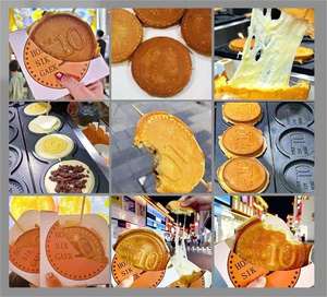 110V 220V ordinateur modèle numérique fromage pièce gaufre Machine 10 corée pièce d'or gaufre fromage dessin animé pièce Scones gaufrier - Product Image 5