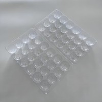 Barquette en plastique rectangulaire haut de gamme pour œufs, transparente, type clamshell, pour œufs de caille, œufs en chocolat, qualité alimentaire, empilable, très demandée