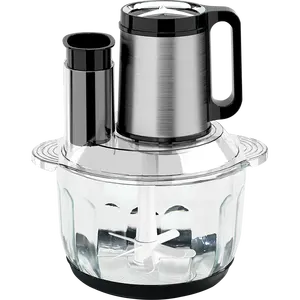 New Design 4/6 Golden Blades Pure Copper 2L 3L 5L Meat Chopper Vegetable Home Glass Stainless Steel Electric Meat Grinder
