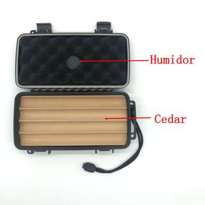 Factory Wholesale Hard Case <strong>Plastic</strong> Box Waterproof Carrying <strong>Cigar</strong> Case <strong>Cigar</strong> Box Custom Foam with <strong>Cigar</strong> <strong>Cutter</strong>