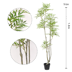 Plante artificielle d'intérieur haut de gamme, légèrement luxueuse, en plastique, grande plante d'angle, résistante aux UV, moderne - Product Image 2