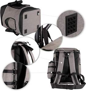 Özel havayolu onaylı çevre dostu açık taşıyıcı Pet köpek çantası omuz sırt çantası - Product Image 3