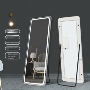 Miroir d'habillage LED multi-fonction tactile <span class=keywords><strong>musculation</strong></span> miroir pleine longueur beauté écran tactile tenture murale chambre - Product Image 3