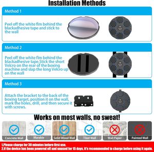 RS đấm bốc đào tạo Pad thông minh âm nhạc đấm bốc mục tiêu huấn luyện viên giả đấm Máy treo tường âm nhạc thông minh đấm bốc máy - Product Image 5