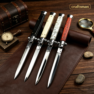 Coltello da Campeggio Pieghevole in Acciaio Inossidabile 440 con Manico in Resina per Sopravvivenza all'Aperto - Product Image 1