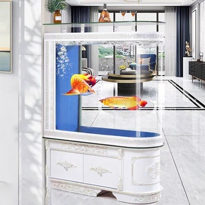 Grand <span class=keywords><strong>aquarium</strong></span> d'usine avec support et armoire en bois, <span class=keywords><strong>aquarium</strong></span> classique avec couvercle et éclairage LED - Product Image 2