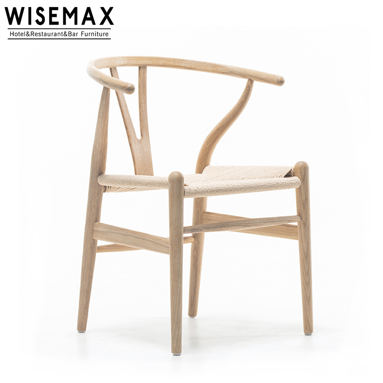 Современная мебель для ресторана, деревянный обеденный стул, креативный Y-образный стул, wishbone стул для продажи