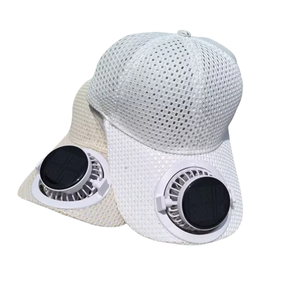 Nuovo Cappello con Ventilatore a Ricarica Solare, Visiera Estesa Estiva, Rete Traspirante, Protezione Solare, Visiera Regolabile in PVC per Coppie - Product Image 2